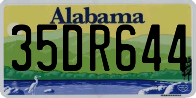 AL license plate 35DR644