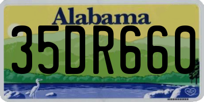 AL license plate 35DR660
