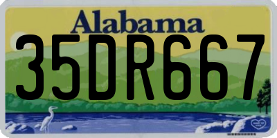 AL license plate 35DR667