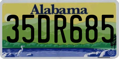 AL license plate 35DR685