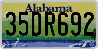 AL license plate 35DR692