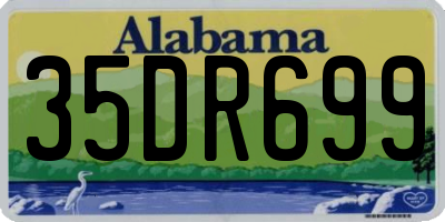 AL license plate 35DR699