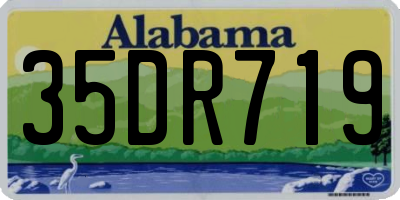 AL license plate 35DR719