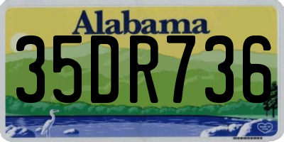 AL license plate 35DR736