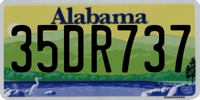 AL license plate 35DR737