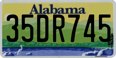 AL license plate 35DR745
