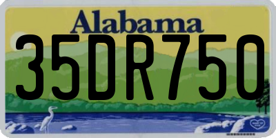 AL license plate 35DR750