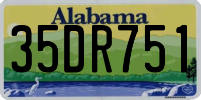 AL license plate 35DR751