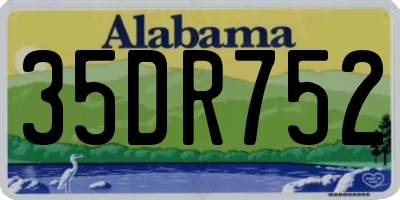 AL license plate 35DR752