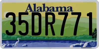 AL license plate 35DR771