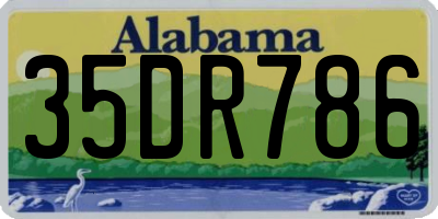 AL license plate 35DR786