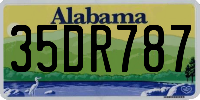 AL license plate 35DR787