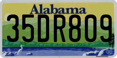 AL license plate 35DR809