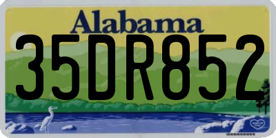 AL license plate 35DR852