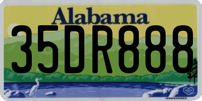 AL license plate 35DR888