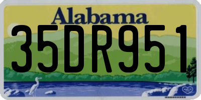 AL license plate 35DR951
