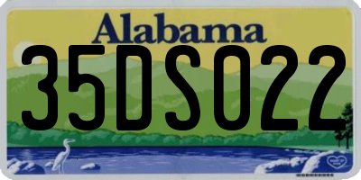 AL license plate 35DS022