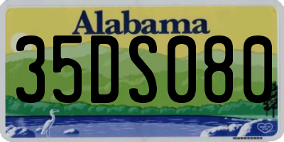 AL license plate 35DS080