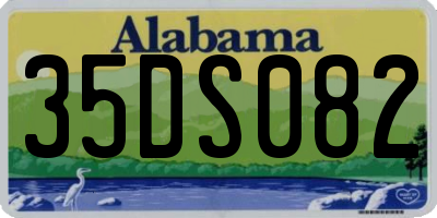 AL license plate 35DS082