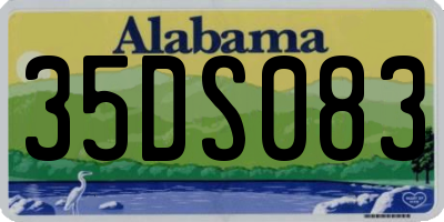 AL license plate 35DS083