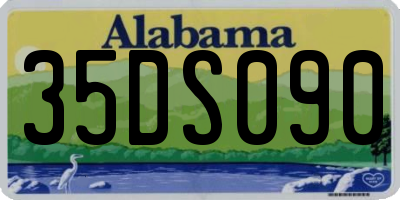 AL license plate 35DS090