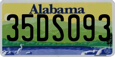 AL license plate 35DS093