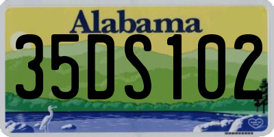 AL license plate 35DS102