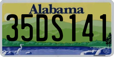 AL license plate 35DS141