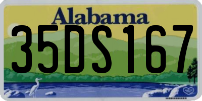 AL license plate 35DS167