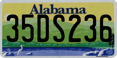 AL license plate 35DS236