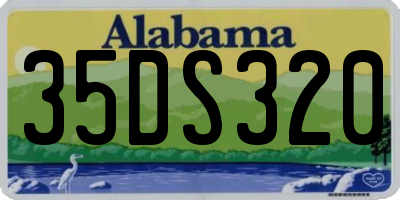 AL license plate 35DS320