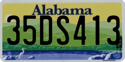 AL license plate 35DS413