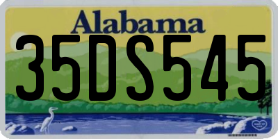 AL license plate 35DS545