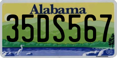 AL license plate 35DS567