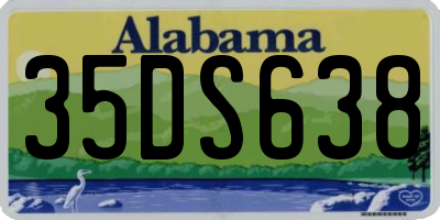 AL license plate 35DS638