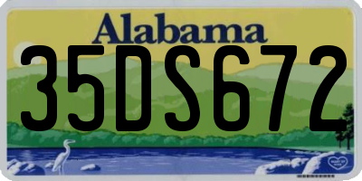 AL license plate 35DS672