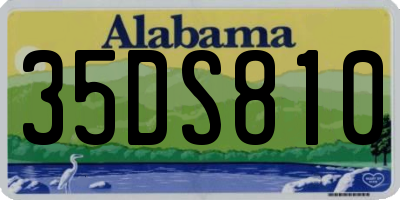 AL license plate 35DS810