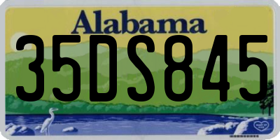 AL license plate 35DS845