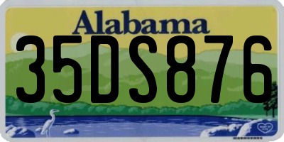 AL license plate 35DS876