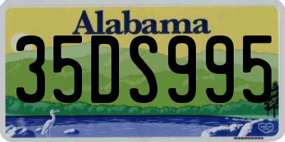 AL license plate 35DS995
