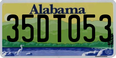 AL license plate 35DT053