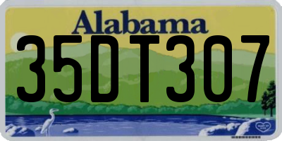 AL license plate 35DT307