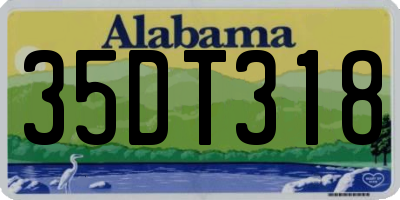 AL license plate 35DT318