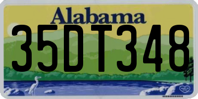 AL license plate 35DT348