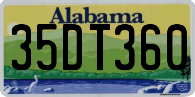 AL license plate 35DT360