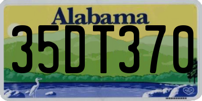 AL license plate 35DT370