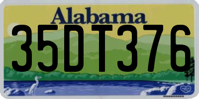 AL license plate 35DT376