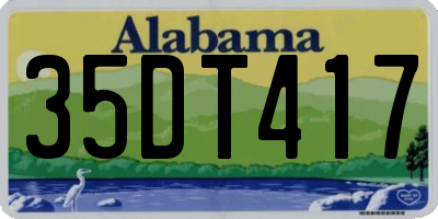 AL license plate 35DT417
