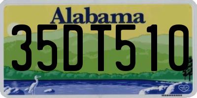 AL license plate 35DT510