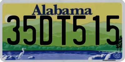 AL license plate 35DT515